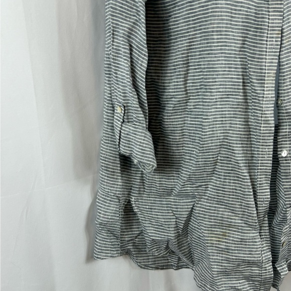 Artisan NY striped button front collared shirt dress M - Picture 6 of 6